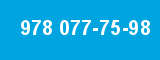 978 077-75-98 978 077-75-98